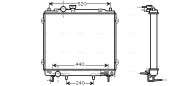 HY2115 Chladič motora AVA QUALITY COOLING