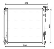 HY2284 Chladič motora AVA QUALITY COOLING