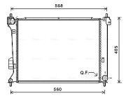 HY2309 Chladič motora AVA QUALITY COOLING