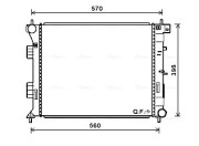 HY2338 Chladič motora AVA QUALITY COOLING