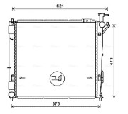 HY2346 Chladič motora AVA QUALITY COOLING