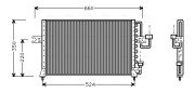 HY5045 Kondenzátor klimatizácie AVA QUALITY COOLING