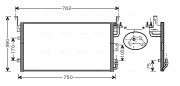 HY5083 Kondenzátor klimatizácie AVA QUALITY COOLING