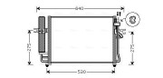 HY5090D Kondenzátor klimatizácie AVA QUALITY COOLING