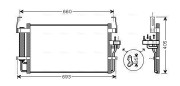 HY5092D Kondenzátor klimatizácie AVA QUALITY COOLING