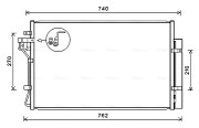 HY5432D Kondenzátor klimatizácie AVA QUALITY COOLING