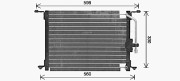 HY5582 Kondenzátor klimatizácie AVA QUALITY COOLING