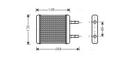 HY6216 Výmenník tepla vnútorného kúrenia AVA QUALITY COOLING