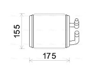 HY6243 Výmenník tepla vnútorného kúrenia AVA QUALITY COOLING