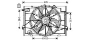 HY7519 Ventilátor chladenia motora AVA QUALITY COOLING