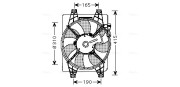 HY7523 Ventilátor chladenia motora AVA QUALITY COOLING