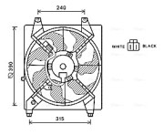 HY7543 Ventilátor chladenia motora AVA QUALITY COOLING