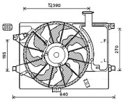 HY7567 Ventilátor chladenia motora AVA QUALITY COOLING