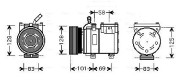 HYAK159 Kompresor klimatizácie AVA QUALITY COOLING