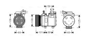 HYK159 Kompresor klimatizácie AVA QUALITY COOLING