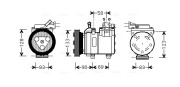 HYK250 Kompresor klimatizácie AVA QUALITY COOLING