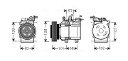 HYK324 Kompresor klimatizácie AVA QUALITY COOLING