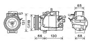 HYK340 Kompresor klimatizácie AVA QUALITY COOLING