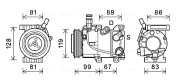 HYK414 Kompresor klimatizácie AVA QUALITY COOLING