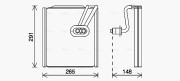 HYV444 Výparník klimatizácie AVA QUALITY COOLING