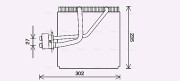 HYV457 Výparník klimatizácie AVA QUALITY COOLING