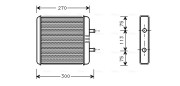 IV6048 Výmenník tepla vnútorného kúrenia AVA QUALITY COOLING