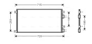 IVA5058 Kondenzátor klimatizácie AVA QUALITY COOLING