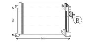 IVA5081D Kondenzátor klimatizácie AVA QUALITY COOLING