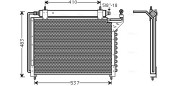 JR5013D Kondenzátor klimatizácie AVA QUALITY COOLING