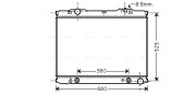 KA2056 Chladič motora AVA QUALITY COOLING