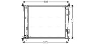 KA2135 Chladič motora AVA QUALITY COOLING