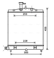 KA2172 Chladič motora AVA QUALITY COOLING