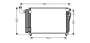 KA5082D Kondenzátor klimatizácie AVA QUALITY COOLING