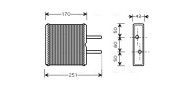 KA6046 Výmenník tepla vnútorného kúrenia AVA QUALITY COOLING