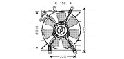 KA7502 Ventilátor chladenia motora AVA QUALITY COOLING