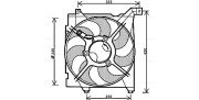 KA7517 Ventilátor chladenia motora AVA QUALITY COOLING