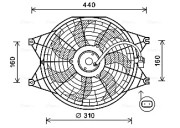 KA7537 Ventilátor chladenia motora AVA QUALITY COOLING