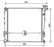 KAA2239 Chladič motora AVA QUALITY COOLING