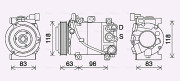 KAK282 Kompresor klimatizácie AVA QUALITY COOLING