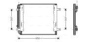 ME5145 Kondenzátor klimatizácie AVA QUALITY COOLING