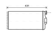 ME6279 Výmenník tepla vnútorného kúrenia AVA QUALITY COOLING