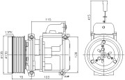 MEAK356 Kompresor klimatizácie AVA QUALITY COOLING