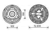 MEC265 Spojka ventilátora chladenia AVA QUALITY COOLING