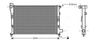 MS2281 Chladič motora AVA QUALITY COOLING