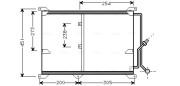 MS5197 Kondenzátor klimatizácie AVA QUALITY COOLING