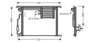 MS5467 Kondenzátor klimatizácie AVA QUALITY COOLING