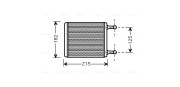 MS6442 Výmenník tepla vnútorného kúrenia AVA QUALITY COOLING