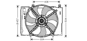 MS7504 Ventilátor chladenia motora AVA QUALITY COOLING