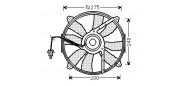 MS7520 Ventilátor chladenia motora AVA QUALITY COOLING