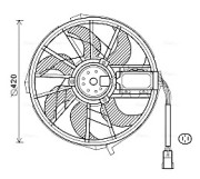 MS7656 Ventilátor chladenia motora AVA QUALITY COOLING